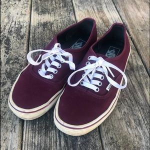 Maroon Unisex Vans